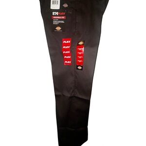 Dickies Men's Dark Gray Flex Khakis